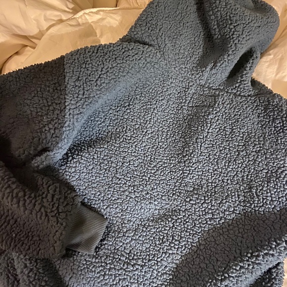 AMERICAN EAGLE Sherpa cropped quarter zip - Picture 7 of 7